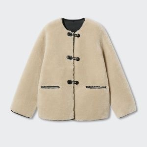 Mango XS NWT Shearling Coat SOLD OUT
